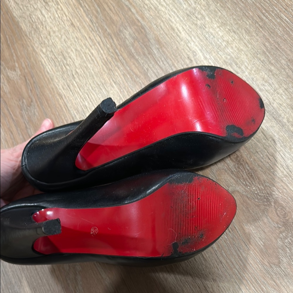 Black and Red Women's Heels